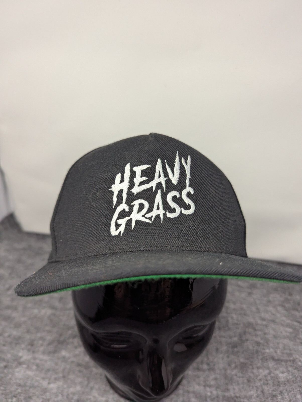 Heavy Grass Hat Snapback Adjustable Black White W… - image 1