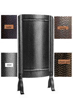 Ofenschirm gehämmert 91x46cm 4 Farben