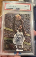 1995-96 KEVIN GARNETT ROOKIE CARD FLEER METAL #167 PSA 10 Gem Mint