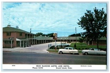 c1905s Conoco Motel Cafe Service Station Grand Island Nebraska NE Trees Postcard