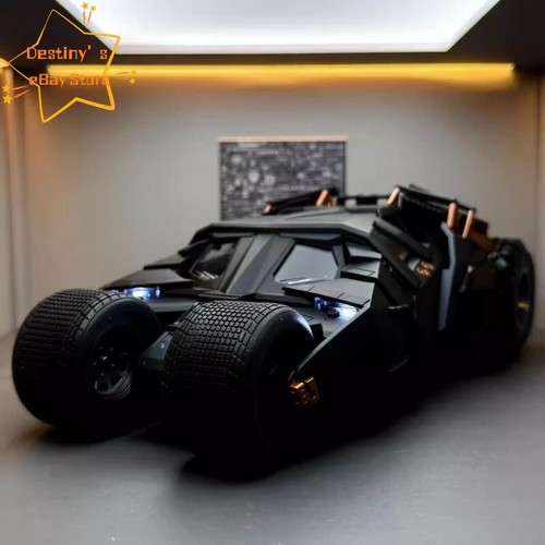 1:18 Batman War Chariot The Dark Knight LED Alloy Spray Version Model Toy Statue - Picture 7 of 7