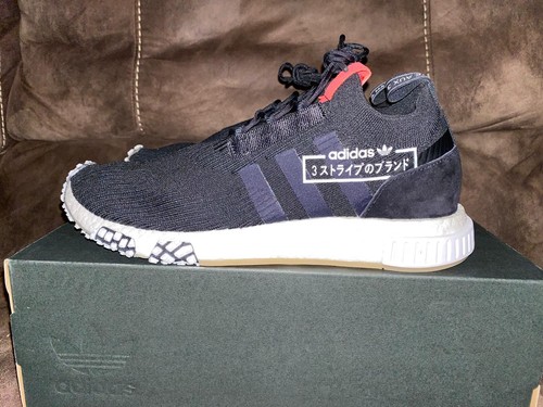 Nuevo Para Hombres Adidas NMD Racer PK Boost Negro Blanco Goma Lifestyle  BB7041 Talla 11 | eBay