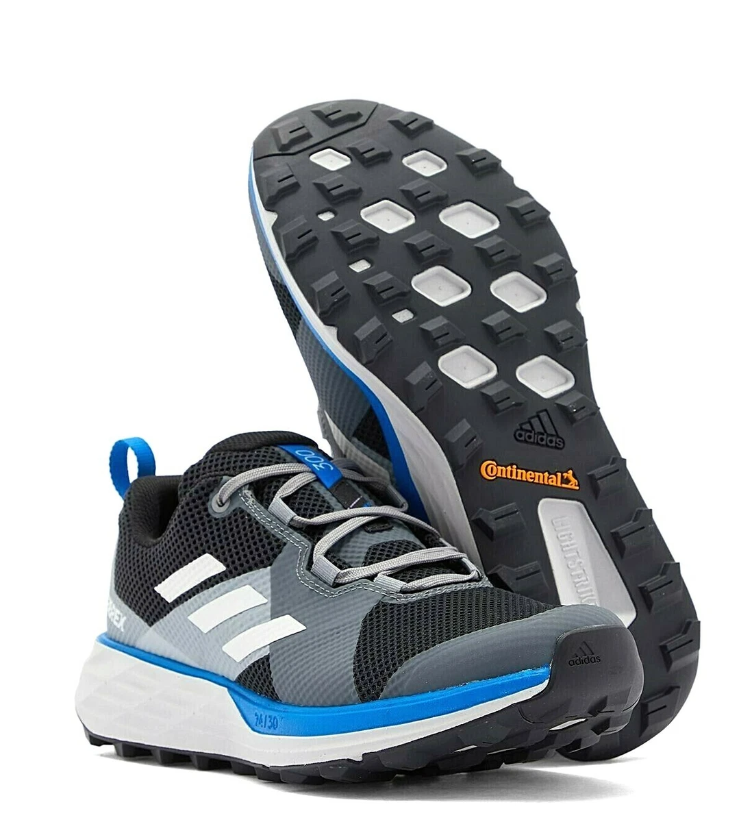 Interesante mezcla Repulsión Adidas Terrex TWO 300 Black Grey Blue Trail Hiking Running Shoes 7.5 Mens |  eBay