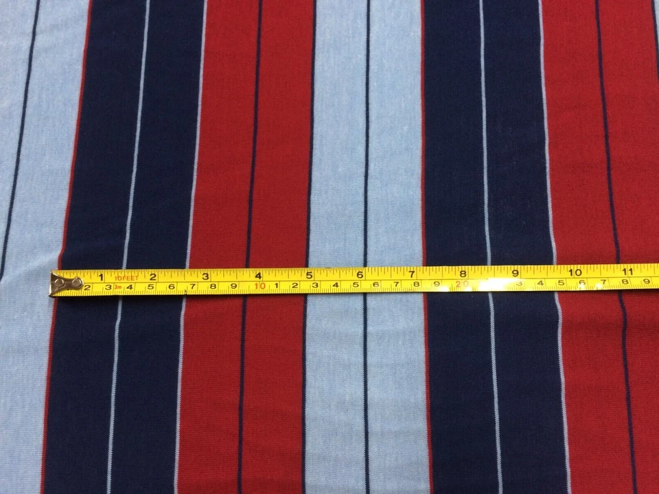 TECIDO DE MALHA LISTRADO POLI/ALGODÃO JERSEY: 170cm de largura: US$ 5,00 P/M - Imagem 3 de 4