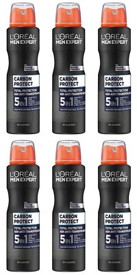 L'ORÉAL Loreal Men Expert Carbon Protect Deospray 72h Anti-Transpirant Deodorant 6x150ml