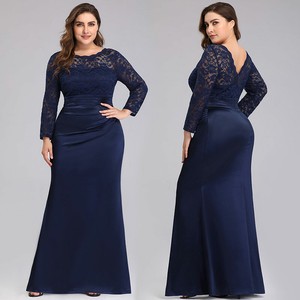 blue bodycon prom dress