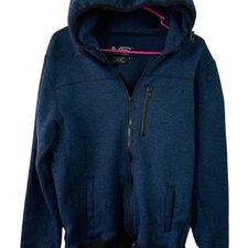 Mack Russo Men's L/S Blue Hoodie With Multiple Pockets Size Medium
