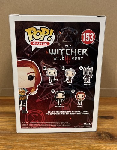 Funko Pop Games The Witcher 3 Wild Hunt Triss Merigold #153 Retired Vaulted - Picture 3 of 5