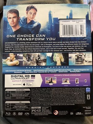 Divergent Blu-ray + DVD + Digital HD Blu-ray Shalene Woodley