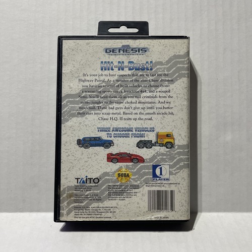 Chase H.Q. II (SEGA Genesis) Game Cartridge & Box (Manual Not Included) NICE - Picture 4 of 10
