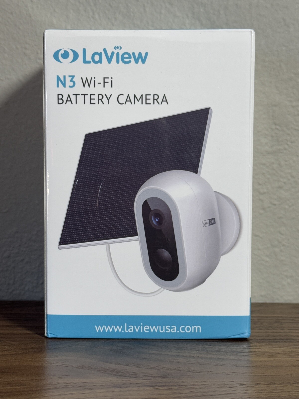 Laview 2K Solar Security Cameras Wireless Outdoor, Rechargeable Battery Wifi...