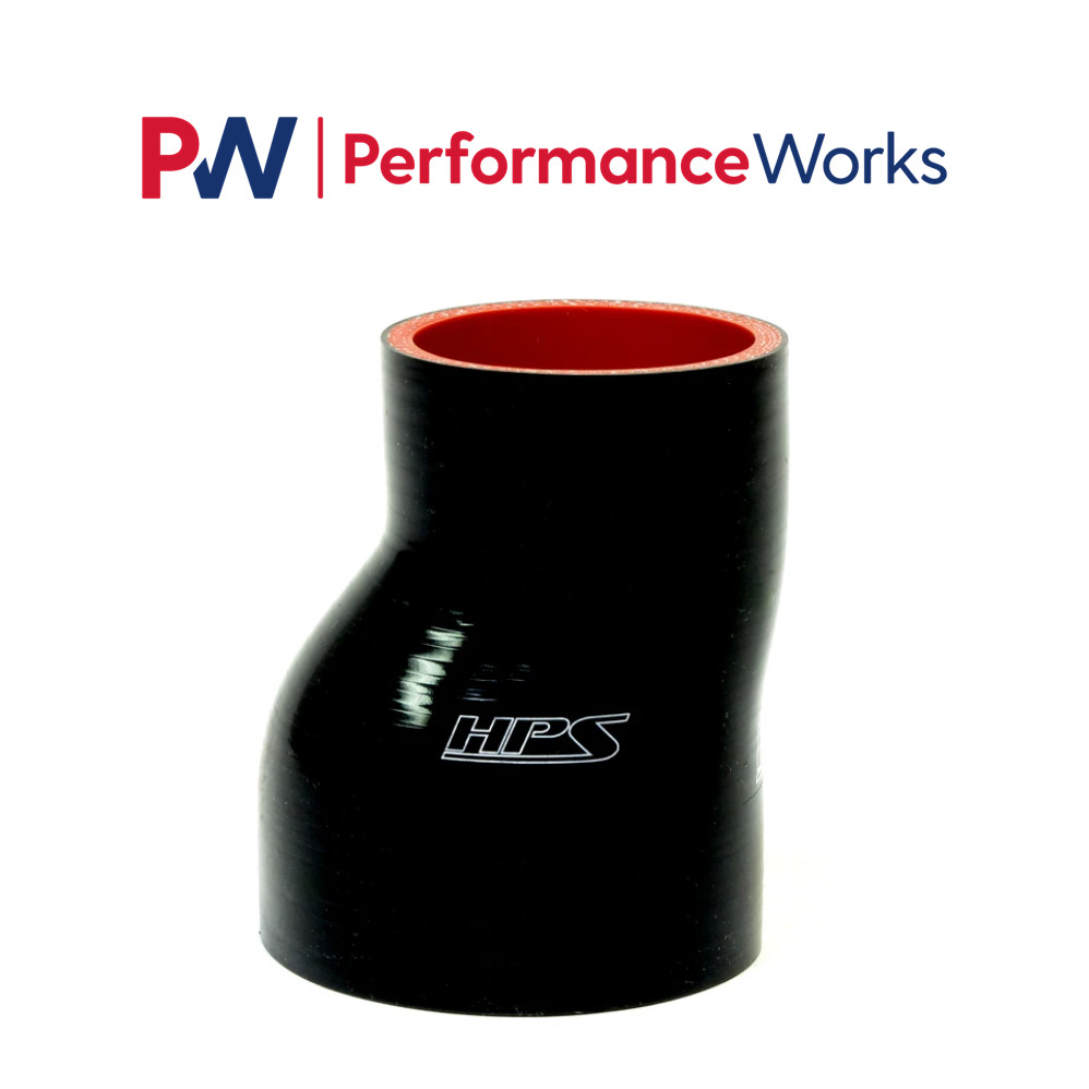 HPS 2-3/8" - 3" ID 3" Long Silicone Offset Reducer Coupler Hose High Temp 4-ply