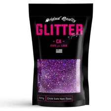 Purple Holographic 100g 3.5oz Ultra Fine / Extra Fine Glitter 1/128" .008"