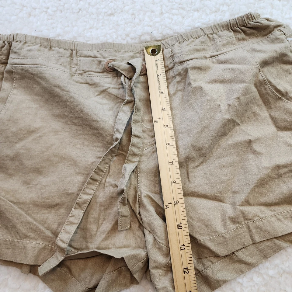 Corbata ligera Route 66 de lino 8 pantalones cortos caqui playa vacaciones verano Foto 4 de 4