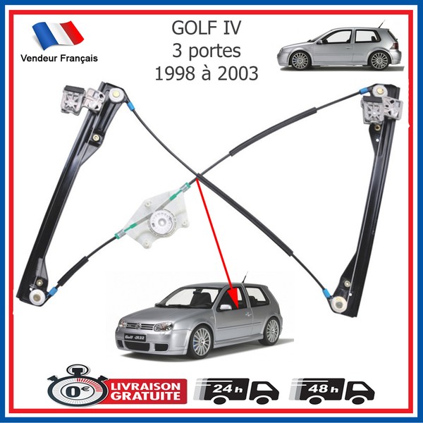 Mechanismus Fensterheber Vorne Links FüR Golf 4 - 3 TüRen = 1J3837461F-image