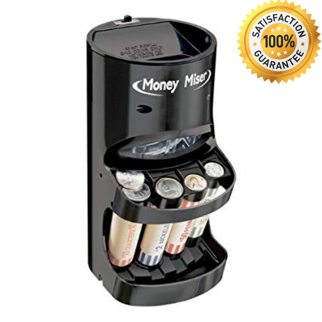 Money Miser Motorized Coin Sorter Change Counter Automatic Machine Coin Sorter Counter Machine Motorized Electric Automatic Change Wrap