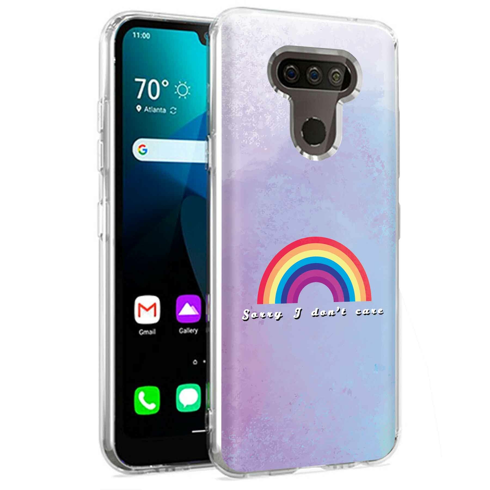 Phone Case for LG Harmony 4,Xpression Plus 3,K40S, Sorry I Don't Care  Print