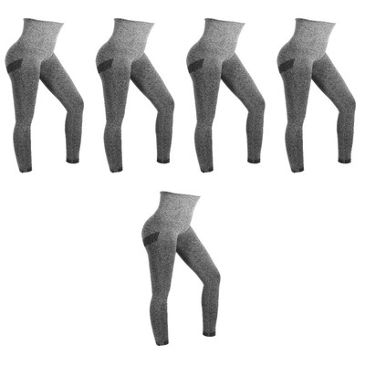 5 Stück Yoga-Leggings mit hoher Taille, Yoga-Hosen, Fitness-Leggings,