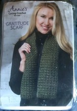 New Annie's Caring Crochet Kit Club Gratitude Scarf CKC03 kit