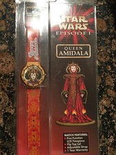Vintage Star Wars Episode 1 Watch Queen Amadala Never mint- 1999
