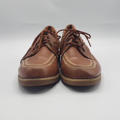 Casters Shoes Mens Size 9 Oxford Camel Brown Lace Up Round  display picture 1