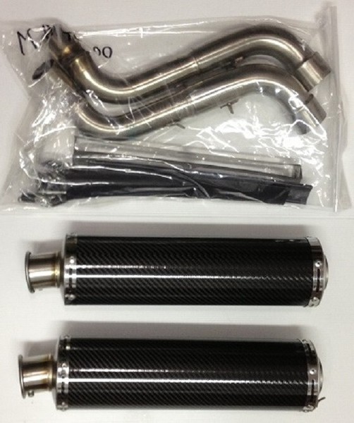 Carbon-EndtöPfe Ducati Monster 600 620 695 750 800 900 1000 S4 Schwarz-image