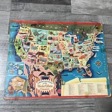 1965 Picture Map Puzzle Of United States Whitman Publishing No 4426. W8