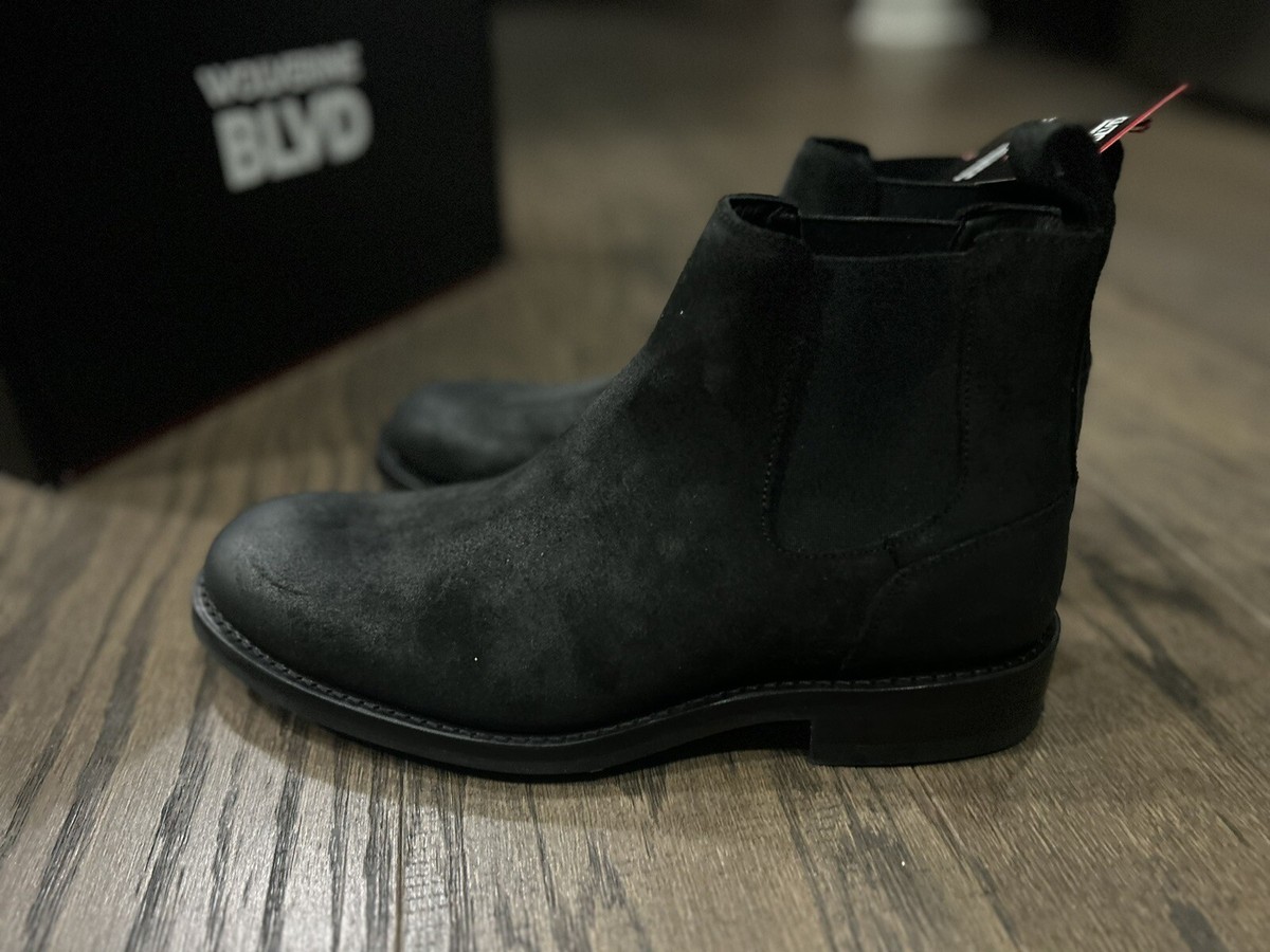 Wolverine BLVD Chelsea Boot W990156 Mens Black Leather Chelsea Boots Size 12D STEEL TOE CHELSEA BOOT WALLACE BLACK | Proxon Premium Workwear main image 3