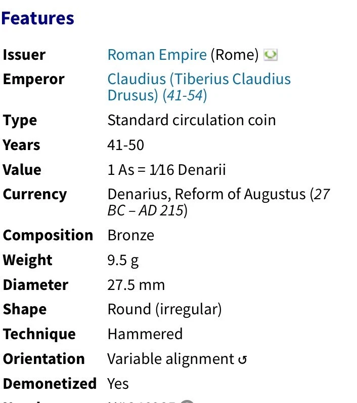 Emperador Romano Claudio I 41-54AD Antigua NGC Genuina Certificado Moneda Como Foto 3 de 4