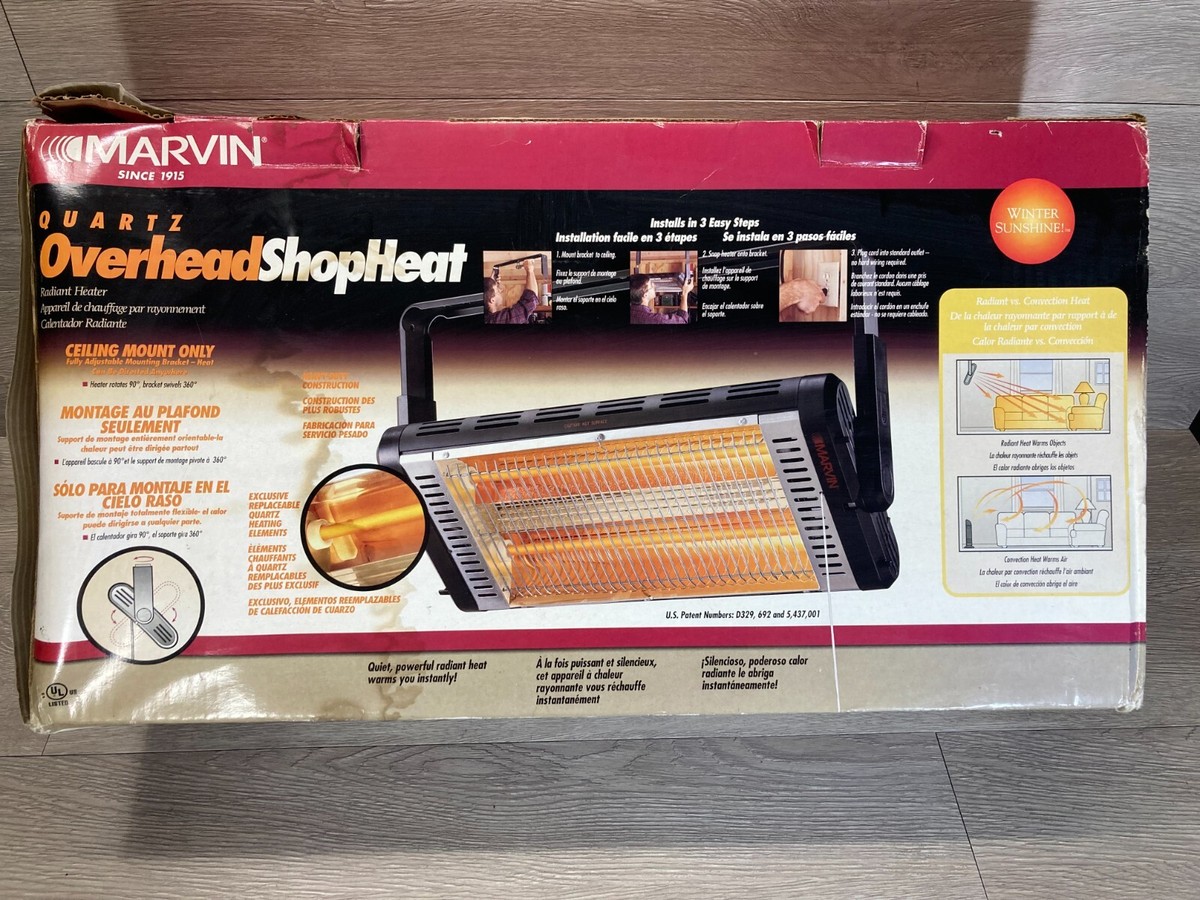 Marvin Quartz Radiant Overhead shop Heater - New # 7060 - 1,500 watts | eBay