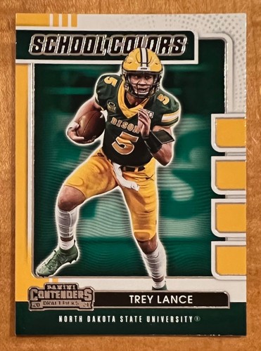 Trey Lance 2021 Panini Contenders Draft Picks School Colors #7 Rookie NDSU 49ers - Picture 1 of 2