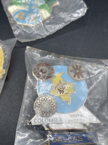 Lions Club Pins: 8 International Pins - Norway, New Zealand, Argentina & More - Picture 6 of 9