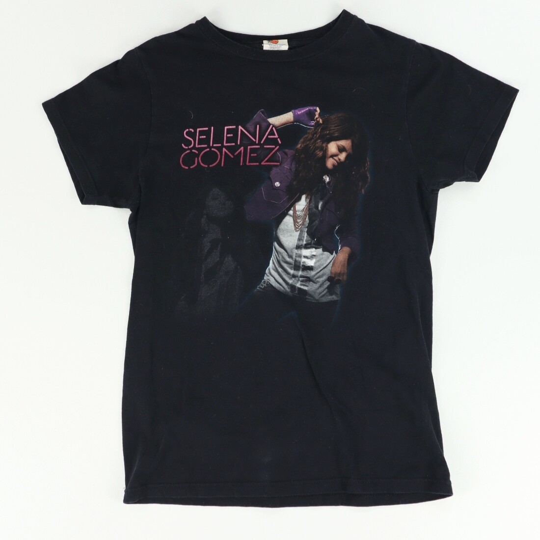 Bay Island Selena Gomez Loves Texas Concert Solid T-Shirt Black