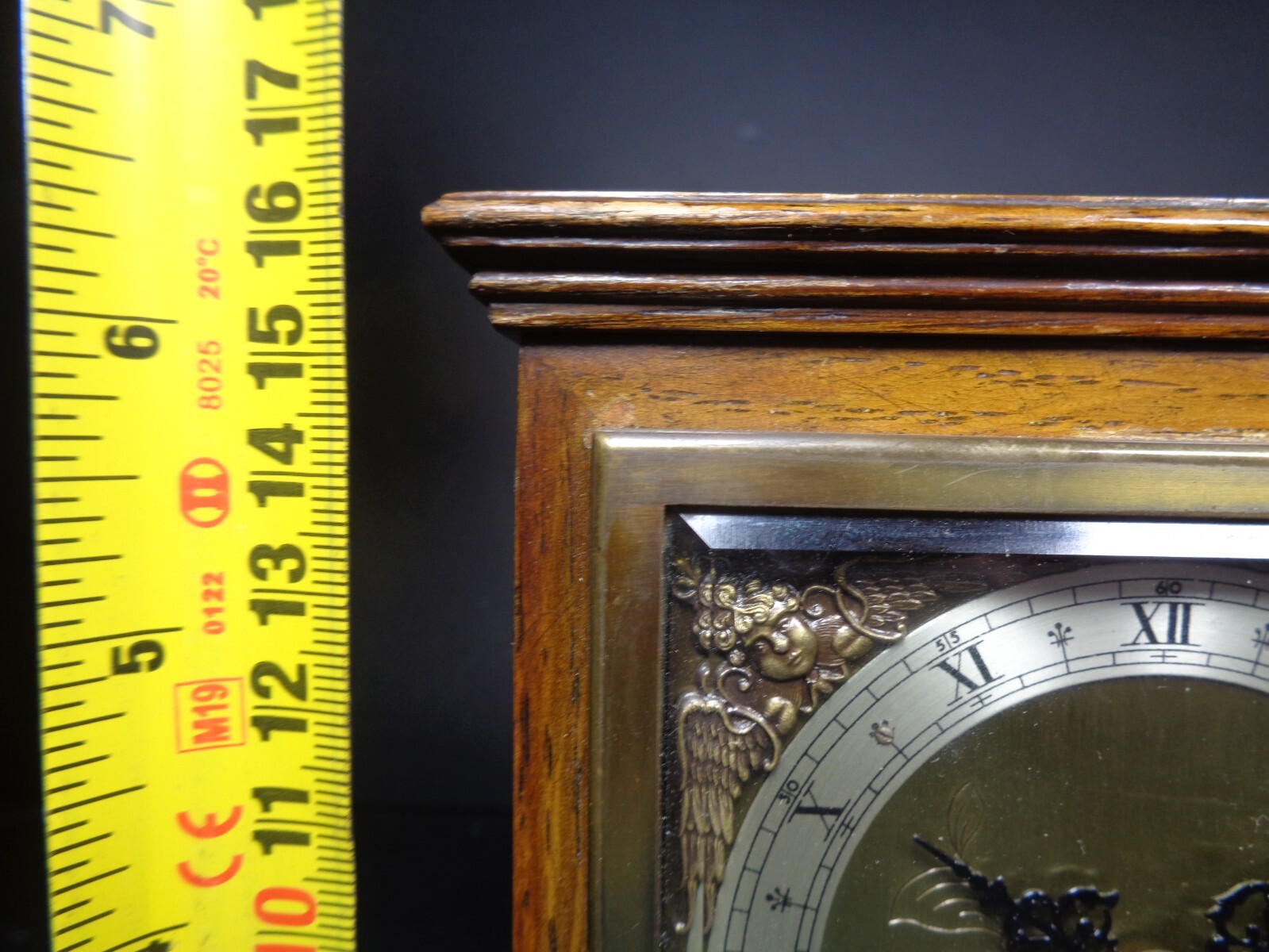 Vintage Elliot Mechanical Oak Carved Frame Mantel Clock eBay