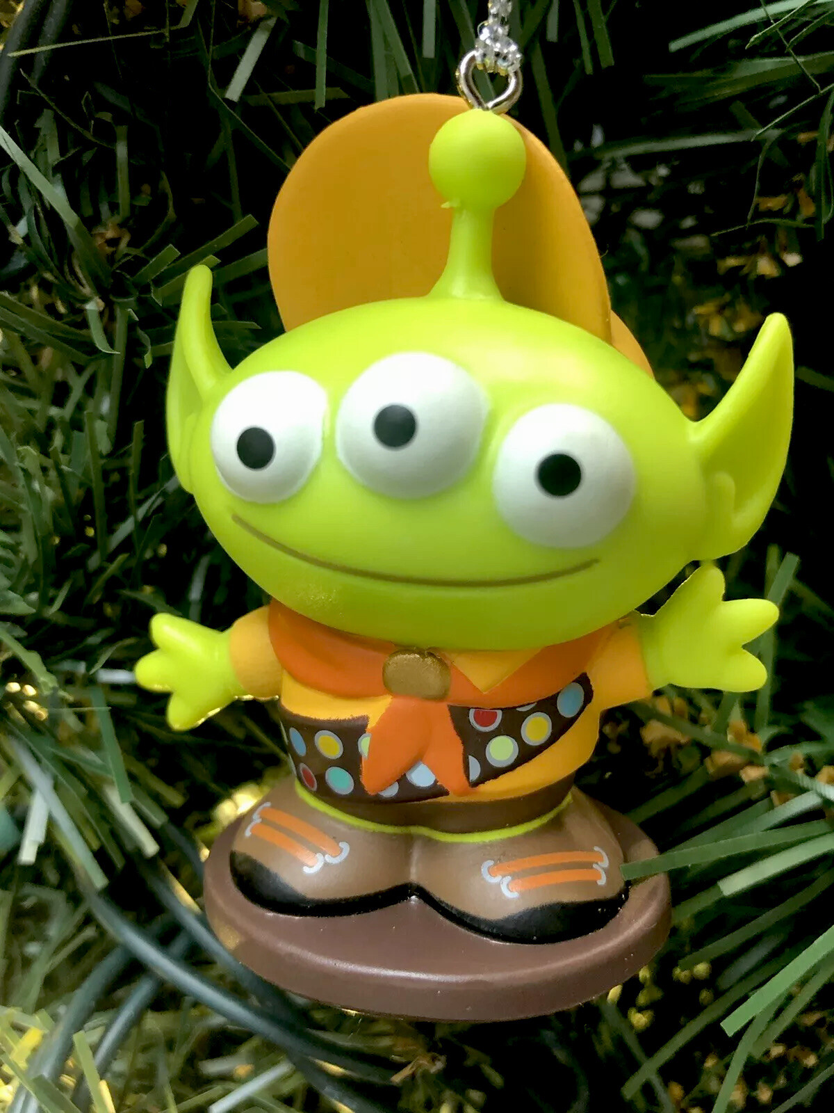 2023 New Disney Toy Story Christmas Tree Ornament Green Alien As Russel