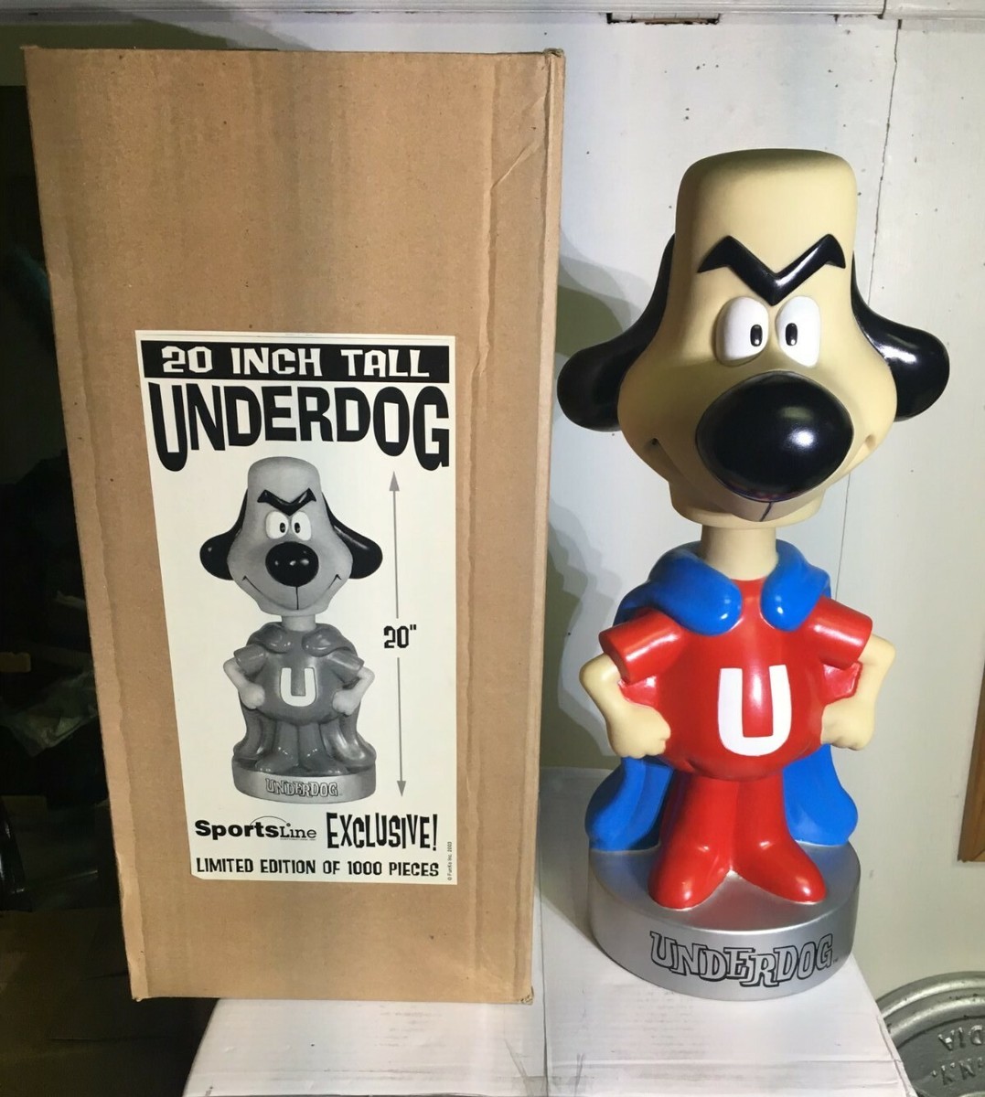【FUNKO Wacky Wobbler】Big sized UNDER DOG RETIRED and VERY RARE 20in.FUNKO UNDERDOG WACKY WOBBLER 1999