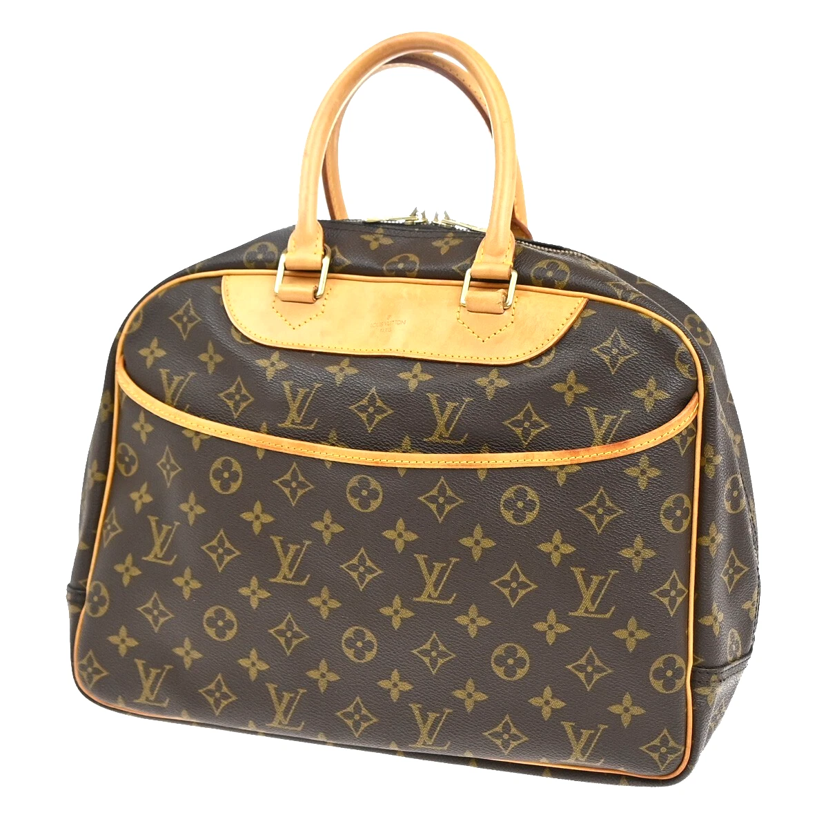 LOUIS VUITTON（LV） Borsa a mano Louis Vuitton LV logo Deauville monogramma pelle marrone M47270 86EE489