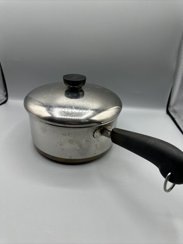 Revere Ware Sauce Pan Copper Bottom 2qt 81 w/Lid Rome New York USA - Picture 7 of 11