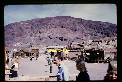 BSA Scouts at Calico Ghost Town, California in 1958, Kodachrome Slide aa 10-13b