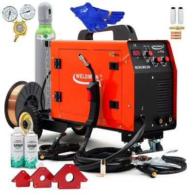 SET Weldman  MIG/MAG Inverter Schweißgerät 200Amp Schweißmaschine 3in1 FLUX MMA