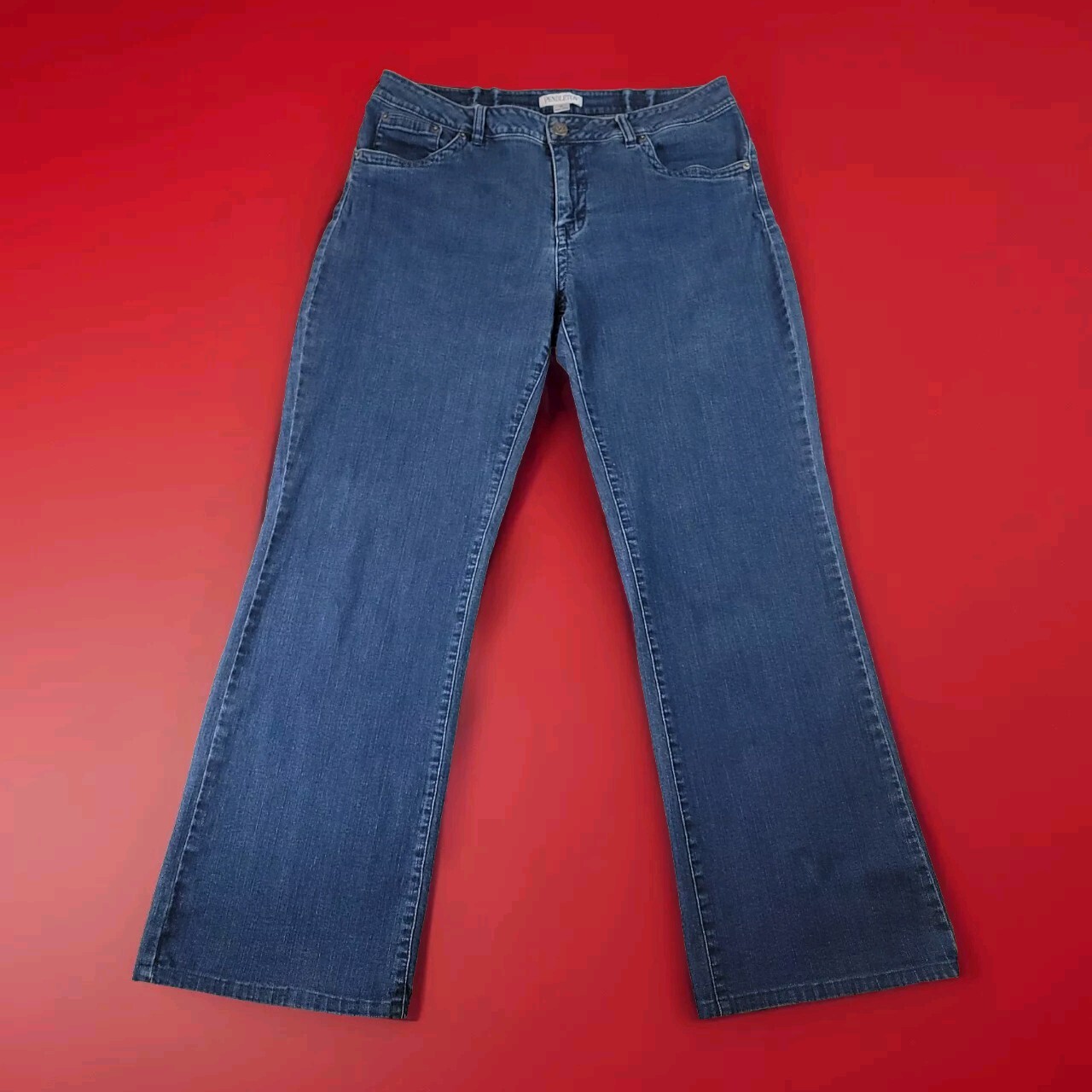 Pendleton Jeans Stretch Straight Boot Cut Size 14… - image 1