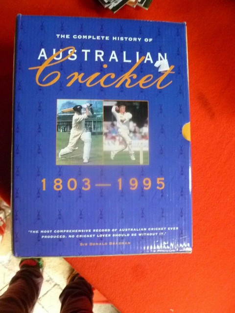 AUSTRALIAN CRICKET COLLECTION JACK POLLARD COLLECTION 5 BOOKS 1803-1995 AUSTRALIAN CRICKET COLLECTION JACK POLLARD COLLECTION 5 BOOKS 1803-1995