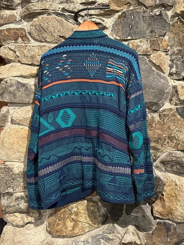 Vintage COOGI Australia Strick Cardigan Pullover Herren XL Notorious Biggie RAR - Bild 8 von 17