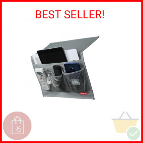 Bedside Storage Organizer with Pockets, Bedside Caddy, Table Cabinet Storage Org