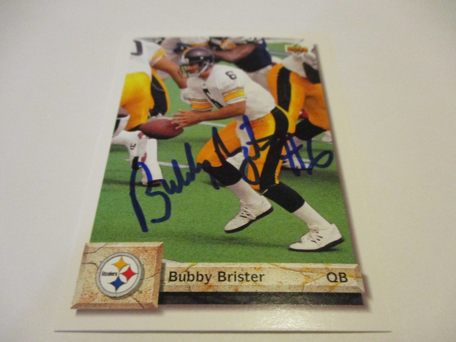 BUBBY BRISTER 1992 UPPER DECK NFL FOOTBALL CARD STEELERS SET BREAK