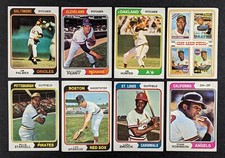 1974 Topps Baseball Lot 8 Cards Willie Stargell