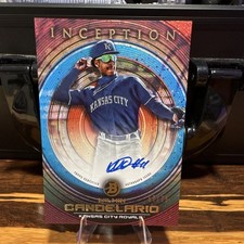 2022 Bowman Inception Fuchsia Foil Auto Wilmin Candelario Royals #PA-WCO /75
