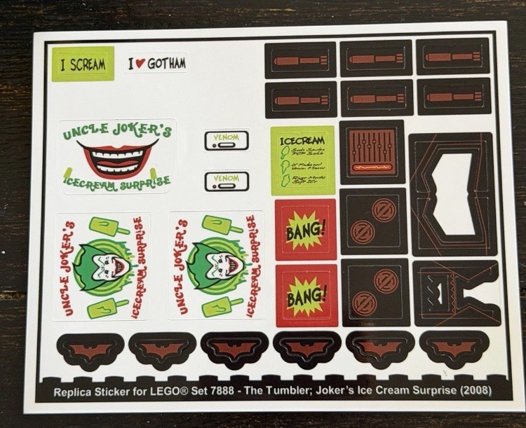 Buy LEGO Batman: The Tumbler: Joker's Ice Cream Surprise (7888