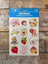 Vintage Strawberry Shortcake Stickers American Greetings 4 Sheets