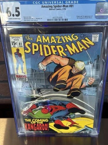 Amazing Spider-Man #81 CGC 8.0 (1970)  1st app. of the Kangaroo